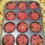 Meatloaf in a muffin pan