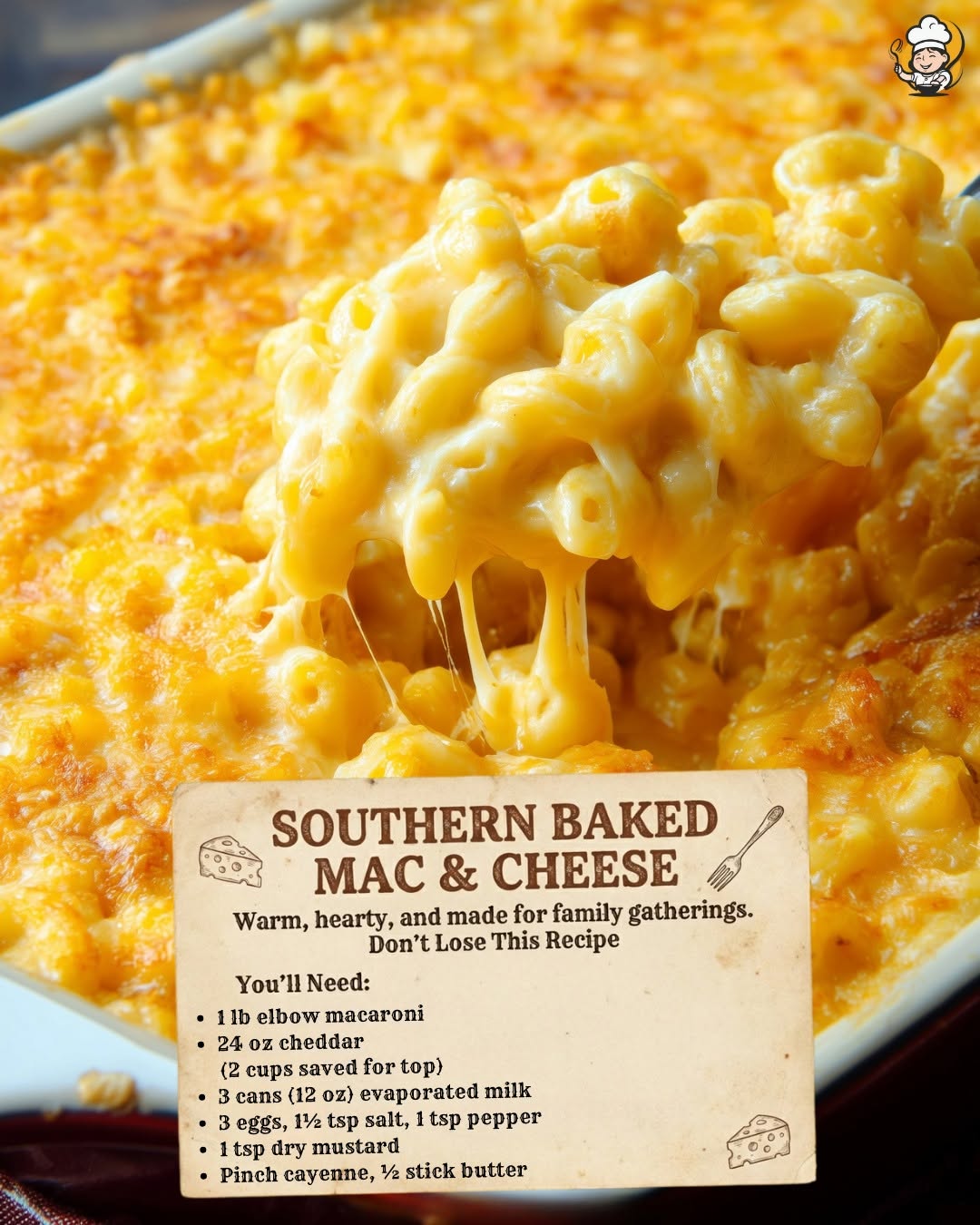 Southern baked mac & cheese