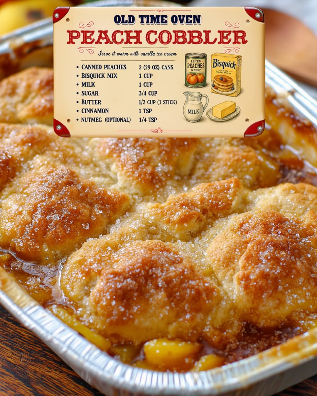 Homemade Peach Cobbler