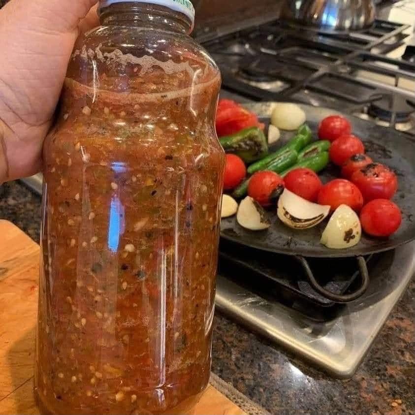 Salsa Quemada (Roasted Tomato & Tomatillo Salsa)