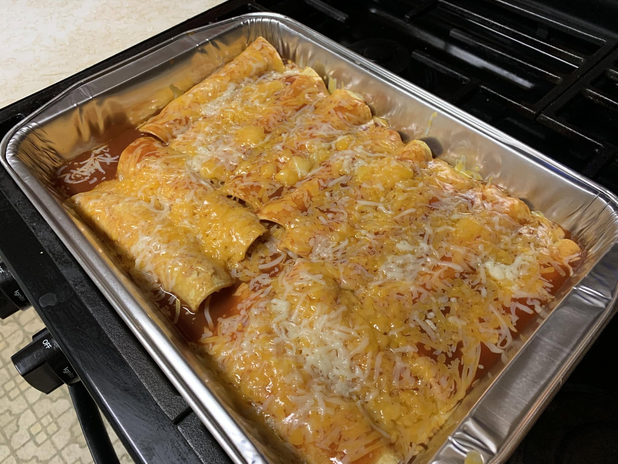 Red Cheese Enchiladas
