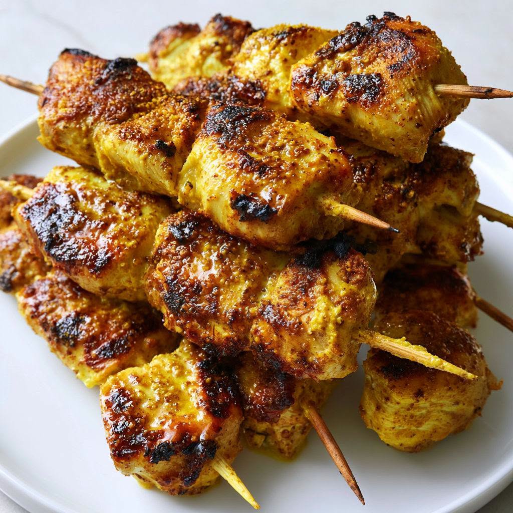 Grilled Thai Coconut Chicken Skewers