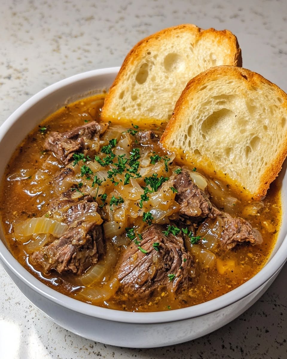 French Onion Beef Short Rib Soup Recipe (Rich & Comforting)