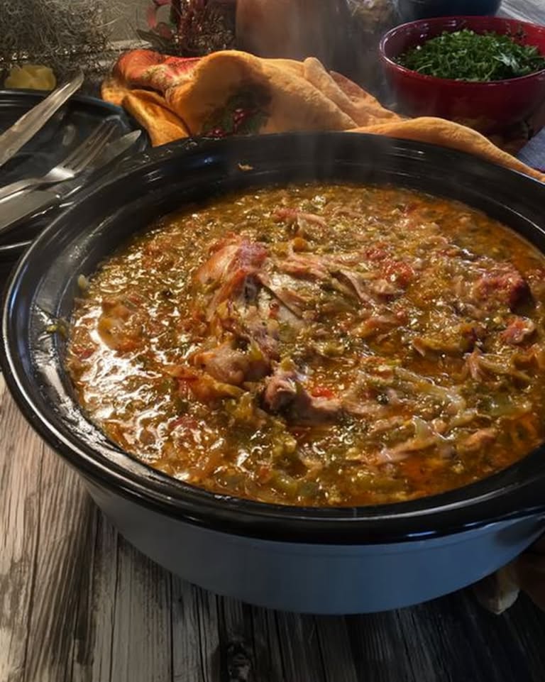 Slow-Roasted Pork Shoulder with Green Chile Smothered Burrito