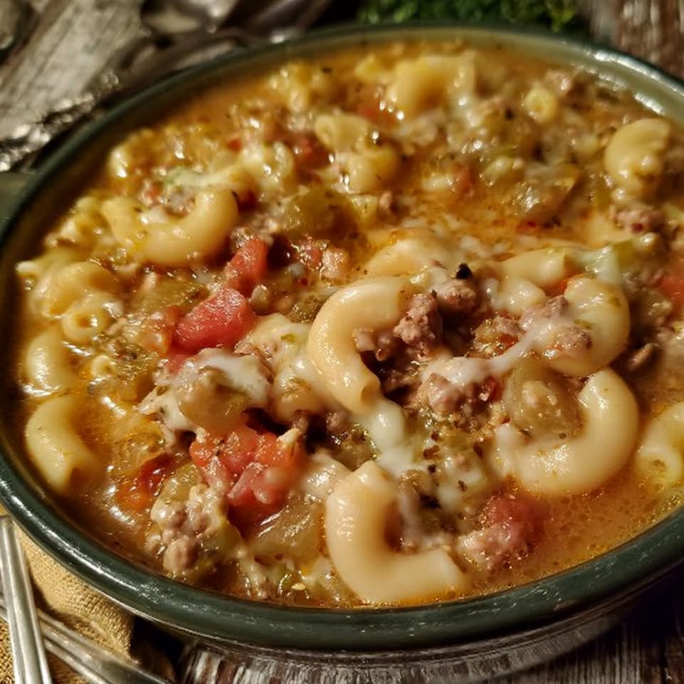 Sopita de Chile Verde con Queso