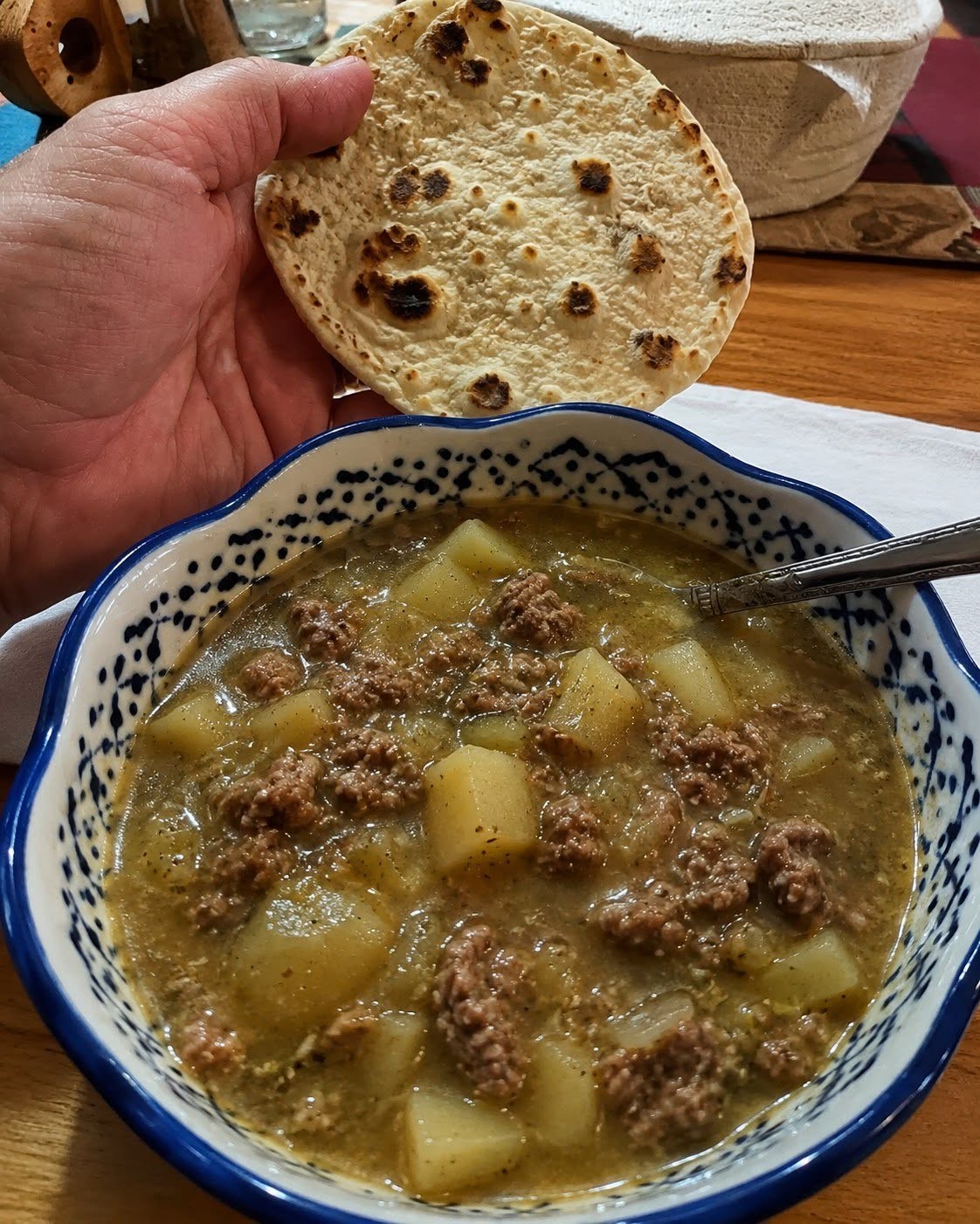 Green Chile Stew with Hatch Hot Recipe (Spicy New Mexico Green Chile Stew)