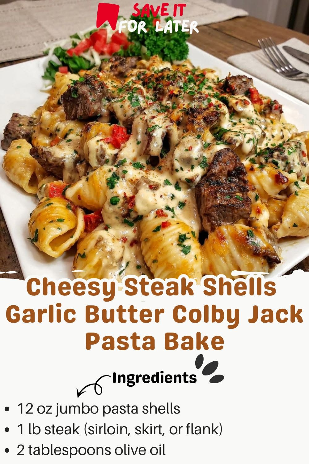 Cheesy Steak Shells