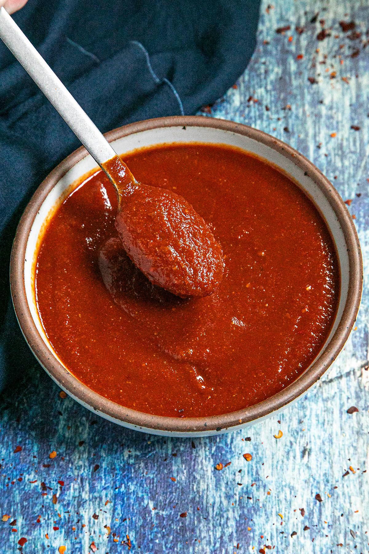 This homemade taco sauce
