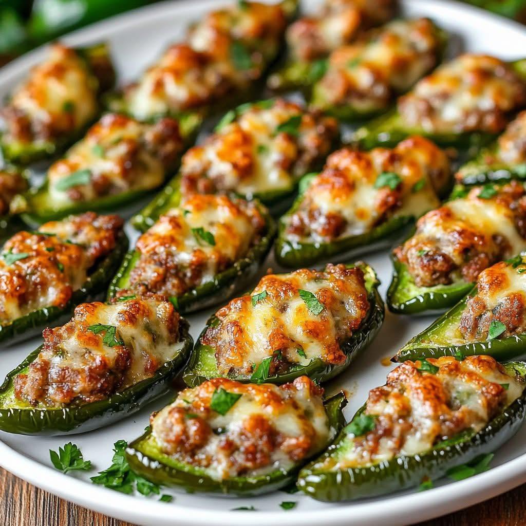Savory Stuffed Jalapeรฑo Bites