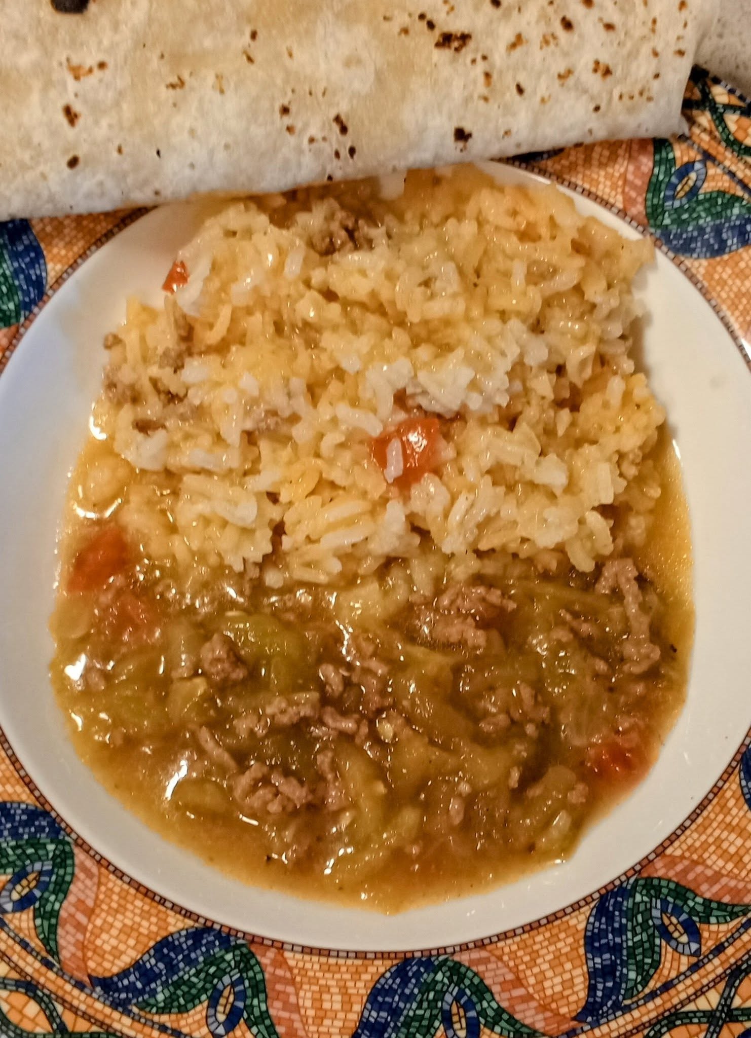 Mexican Beef Rice & Green Chile