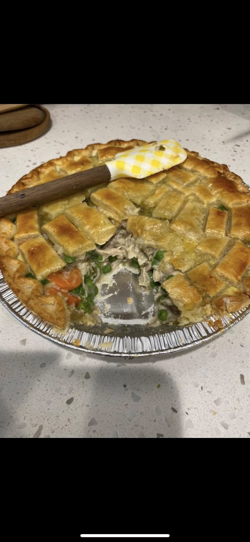 Green Chili Chicken Pot Pie