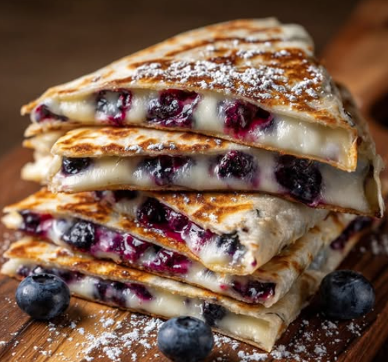 Blueberry Breakfast Quesadilla