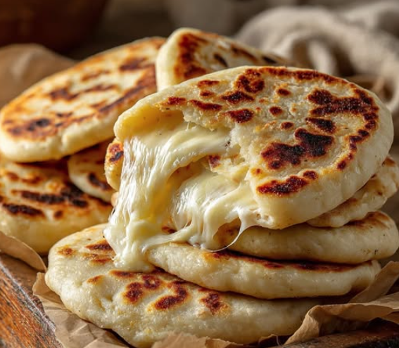 Homemade Pupusas (Salvadoran Stuffed Flatbreads)